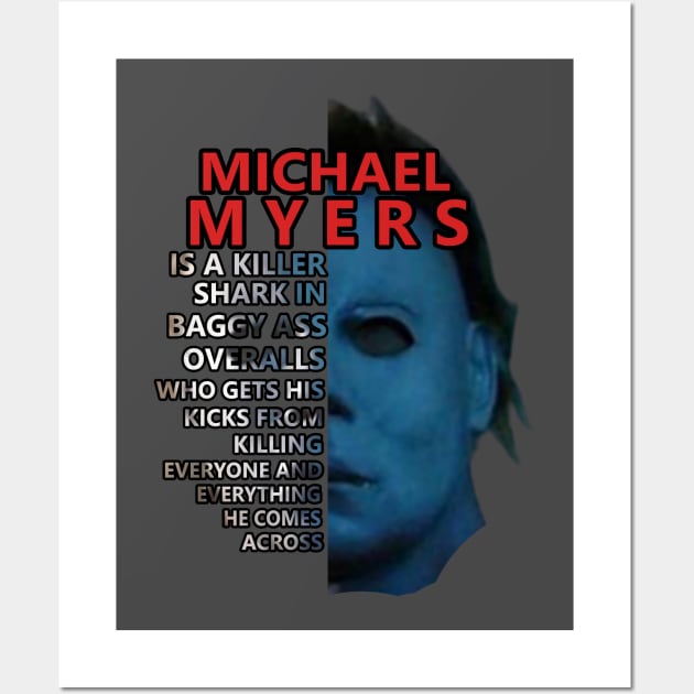 Michael Myers - Killer Shark Wall Art by red-leaf